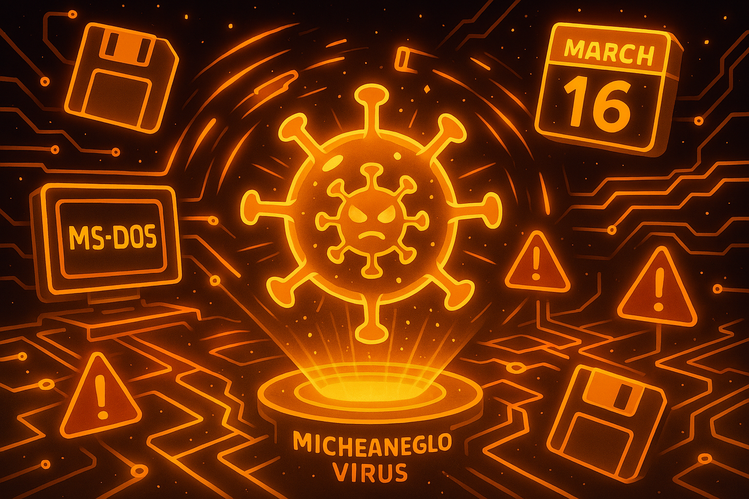 🖌️ The Michelangelo Virus and Computers Under Cyber Threat 💻💀