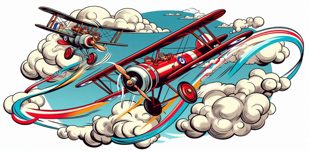 Wings in the Shadow of Wars: The Aviation Revolution in World War I and II 💥🛩️✨