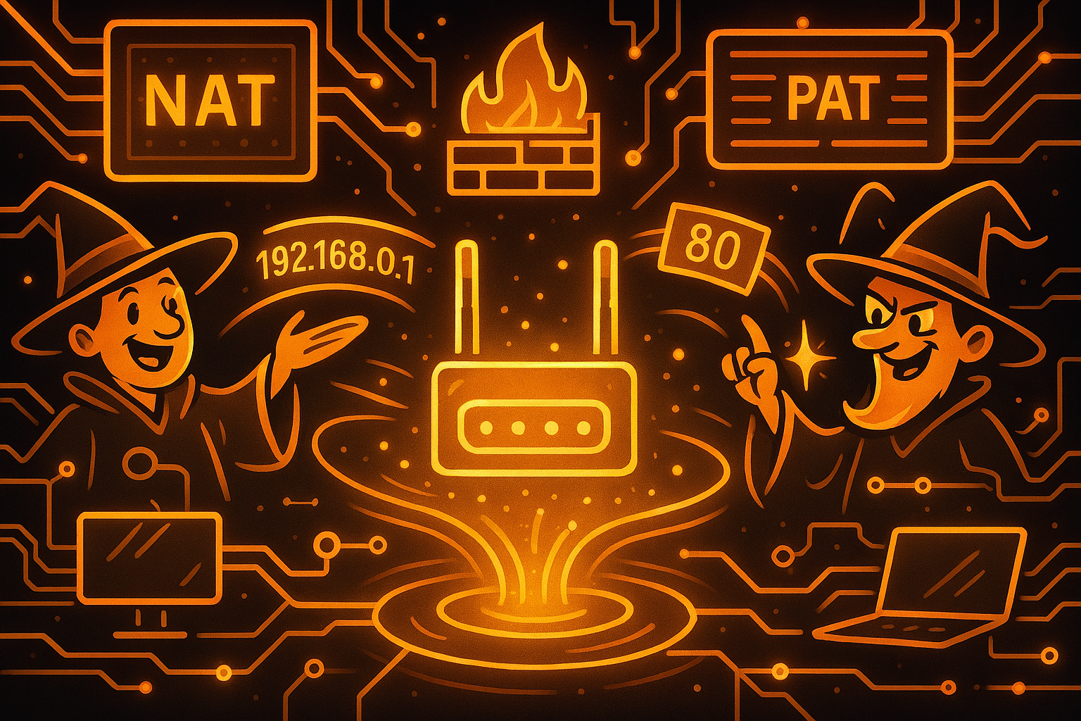 🚪 NAT and PAT: The Wizards of the Network and Digital Gatekeepers