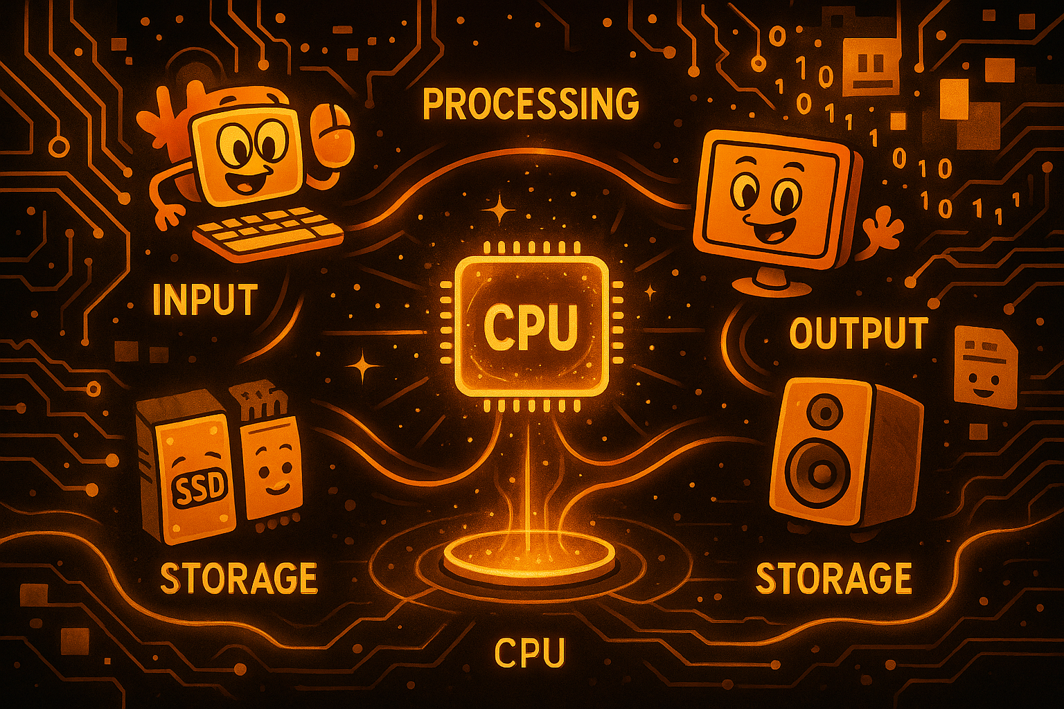 ⚙️ The Fundamental Stages of Computer Processing: Understanding and Exploring 💻🧠✨
