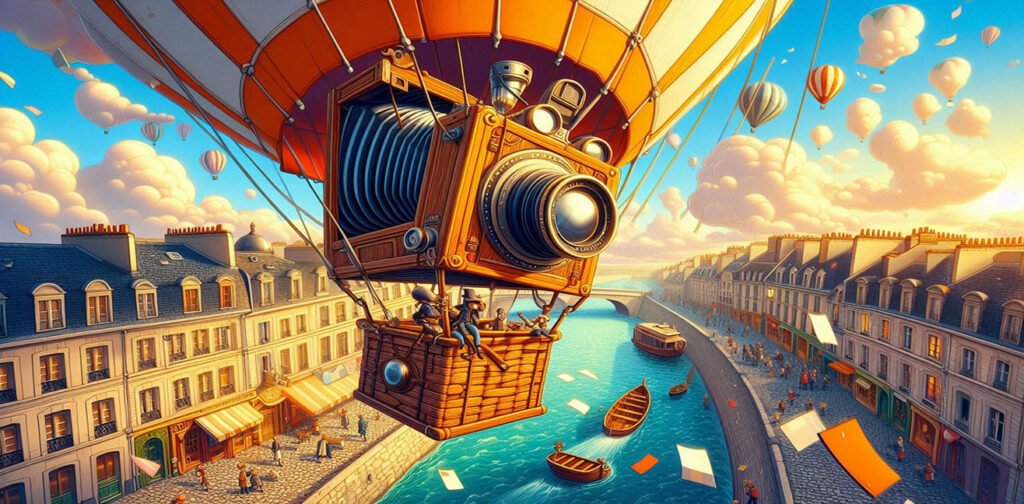 Cadres Volants : La Première Photographie Aérienne et le Monde depuis le Ciel 🌍🎈