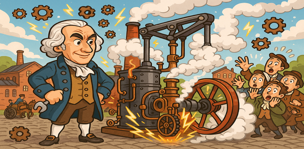 🔥🚂 James Watt and the Steam Engine: The Fire of the Industrial Revolution