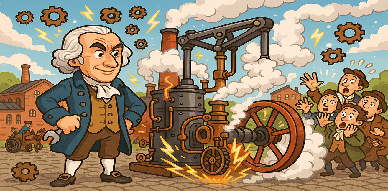 🔥🚂 James Watt and the Steam Engine: The Fire of the Industrial Revolution