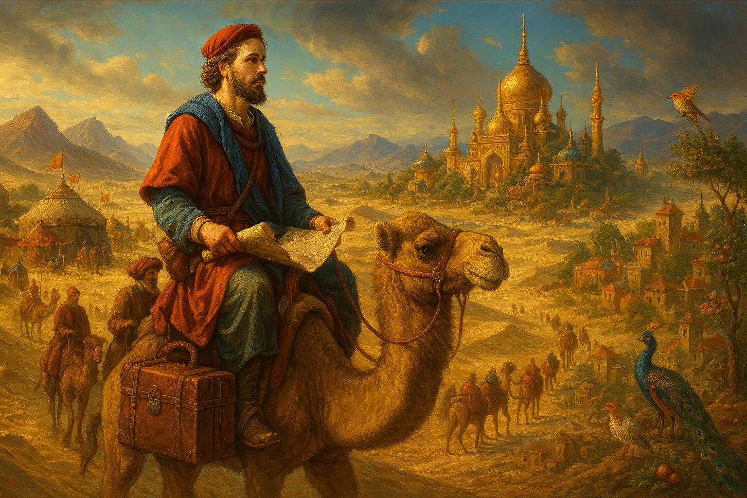 Marco Polo and the Silk Road: The Great Adventure Connecting East and West in the Middle Ages 🐪✨