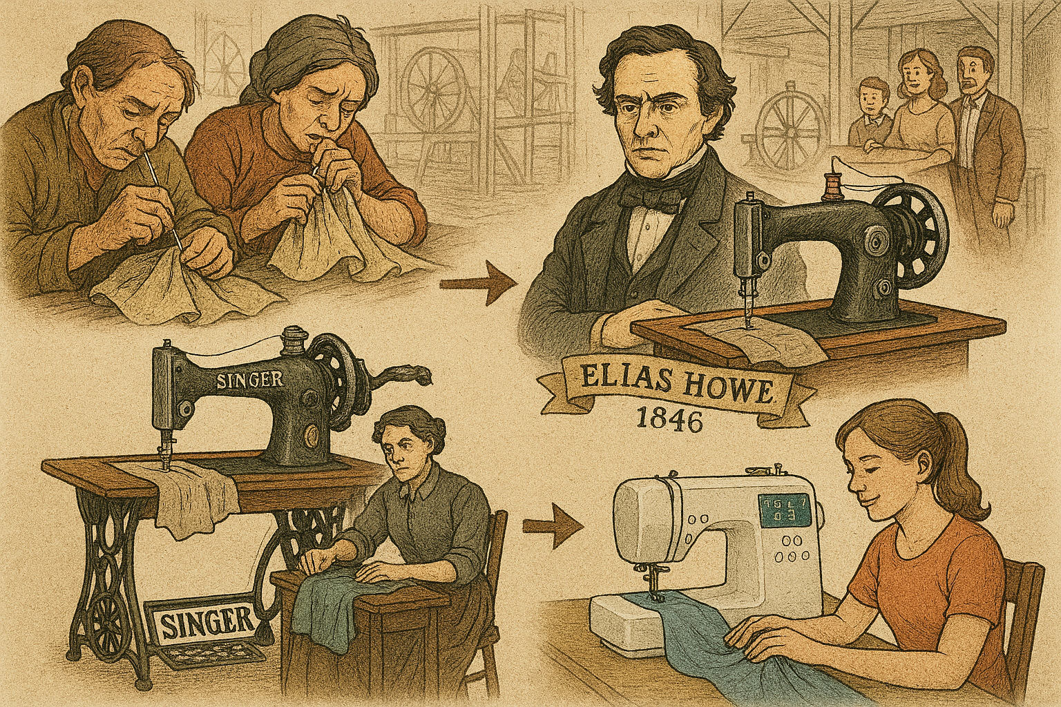 🧵 Dikiş Makinesi: Moda ve Sanayi Devriminin Sessiz Kahramanı