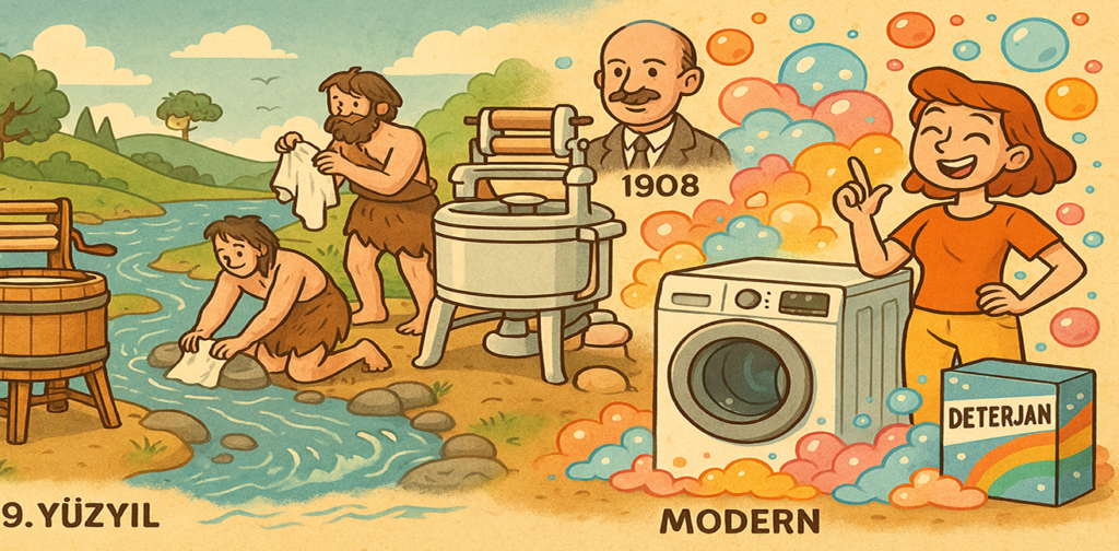 💦 Çamaşır Makinesinin İcadı: Ev İşlerinin Kahramanı ve Komik Çamaşır Savaşları