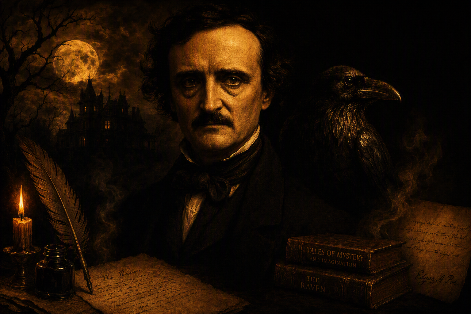 🖋️ Edgar Allan Poe: The Master of Darkness and Mystery 🐦‍⬛